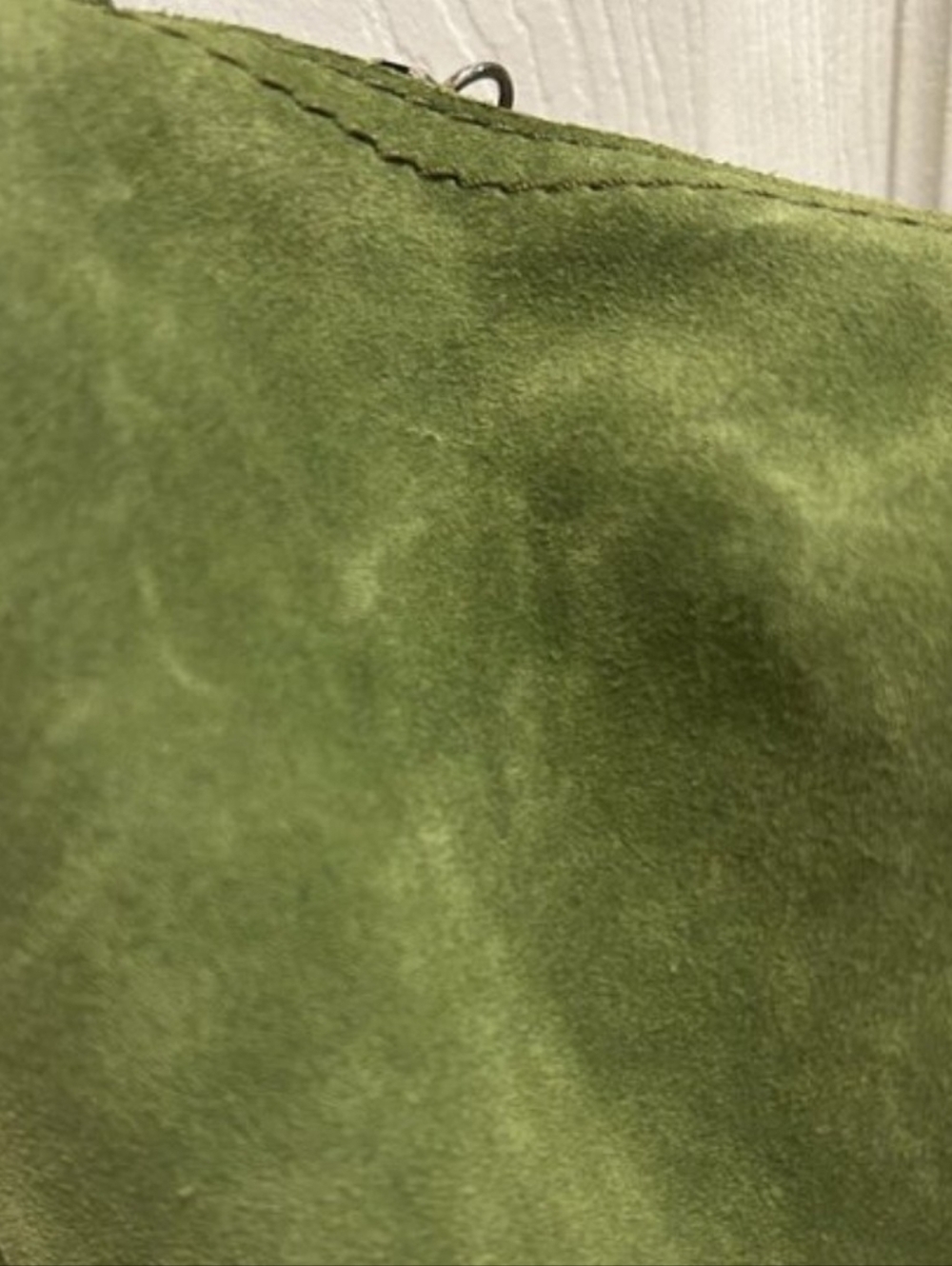 LUCKY BRAND green suede hobo shoulder bag - Picture 7 of 7